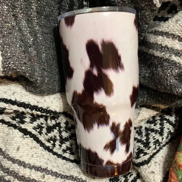 Cow Print Tumbler - Picture 2 of 6